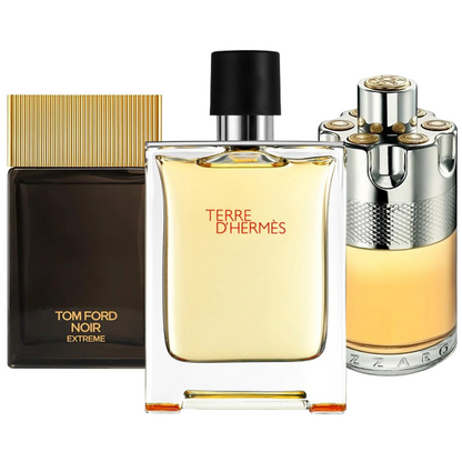 Combo promozionale di 3 profumi Terre de’Herme, Azzaro Wanted,yTom Ford Noir Extreme 100ml